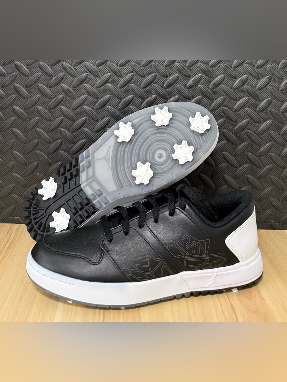 Air Jordan 1 Low NU Black White Golf Shoes FZ4153-003 Mens Sizes